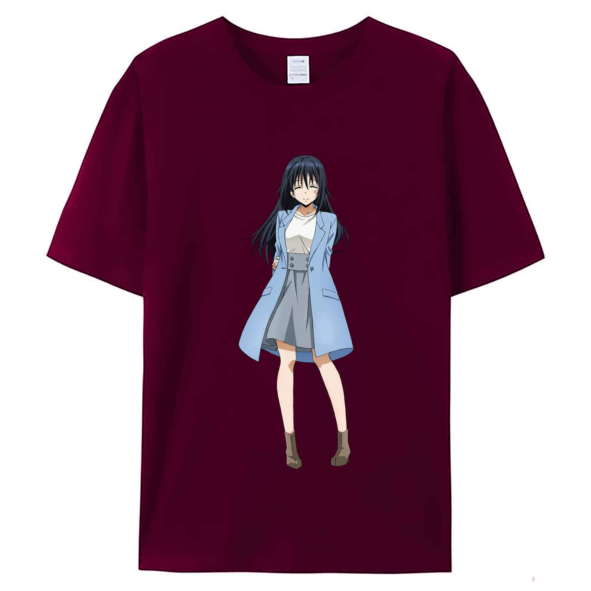 （画像用） 転スラ Regarding Reincarnated to Slime レディースカジュアルプリントTシャツ（綿100％）
